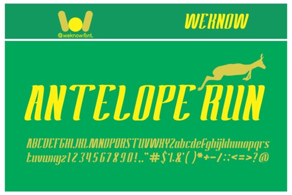 Antelope Run: A Bold Display Font for Creative Makers
