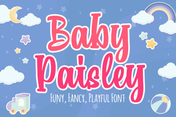 Baby Paisley Display Font for Creative Projects
