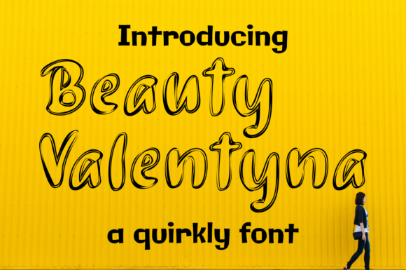 Beauty Valentyna: A Bold Display Font for Trendy Branding