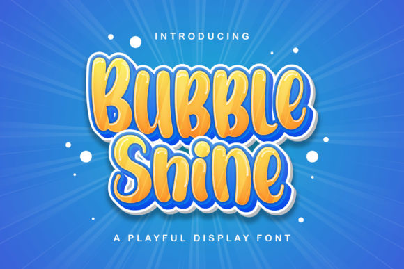 Bubble Shine Font for Playful Web Design