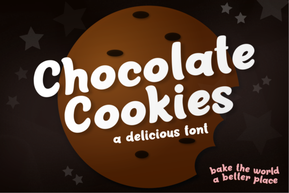 Chocolate Cookies Display Font for Editorial Design