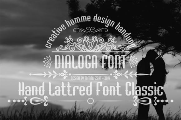 Dialoga: A Vintage Display Font for Editorial Elegance
