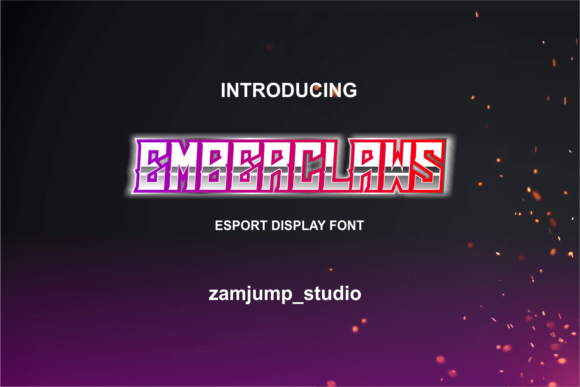 Emberclaws: A Bold Display Font for Modern Branding