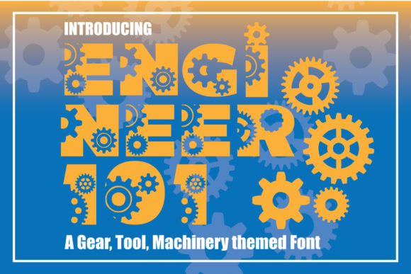 Engineer Font for Handmade Creativity