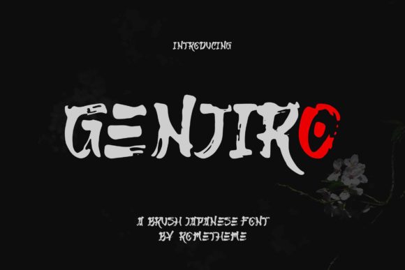 Genjiro Font: A Japanese-Style Display Font for Designers