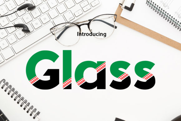 Glass Font for Fresh and Original Design Projects