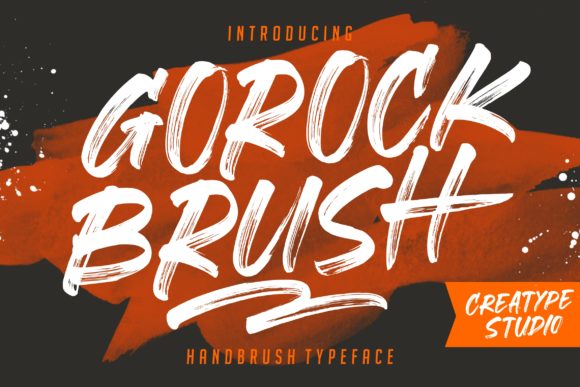 Gorock Brush for Bold Branding and Eye-Catching Typography