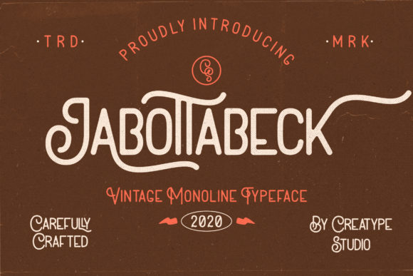 Jabottabeck: A Vintage Display Font for Timeless Editorial Design