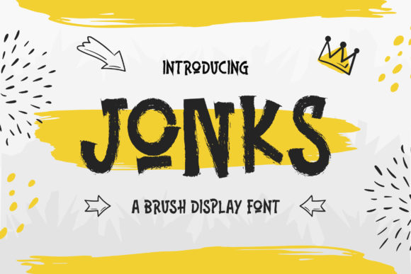 Jonks: A Bold Display Font for Eye-Catching Branding