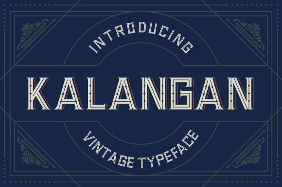 Kalangan: A Vintage Display Font for Bold Branding