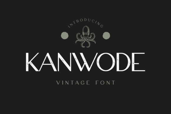 Kanwode: A Vintage Display Font for Brand Consistency