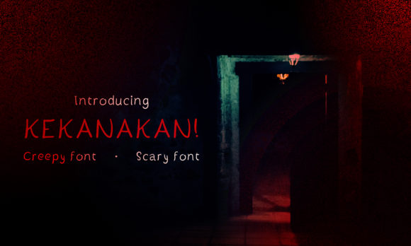 Kekanakan Font for Halloween-Themed Branding