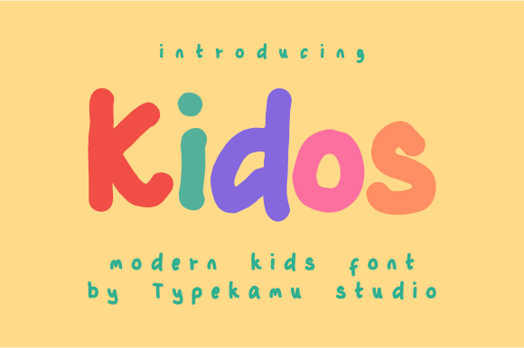 Kidos Font for Bold and Playful Branding