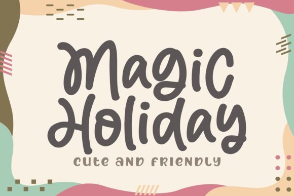 Magic Holiday Font for Whimsical Branding and Creative Projects