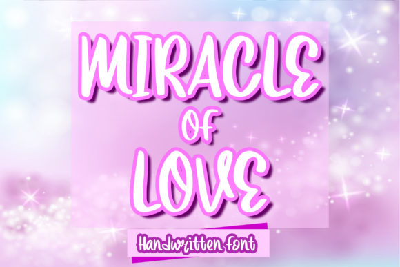 Miracle of Love Font for Playful Editorial Design