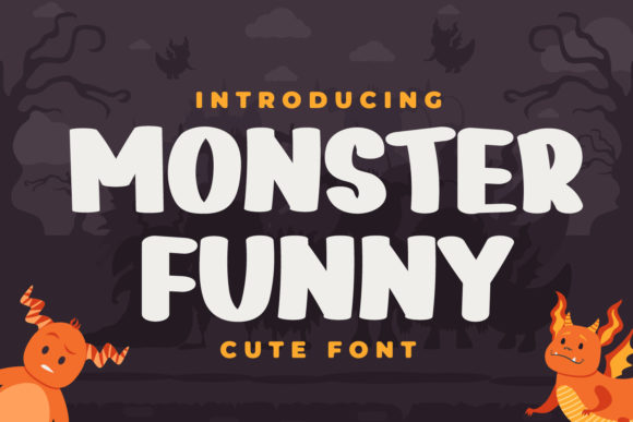 Monster Funny Font for Creative Craft Projects