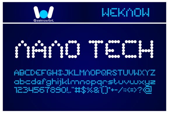 Nano: A Techno-Style Display Font for Bold Branding
