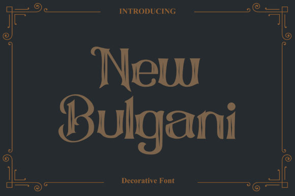 New Bulgani: A Display Font That Elevates Handmade Creations