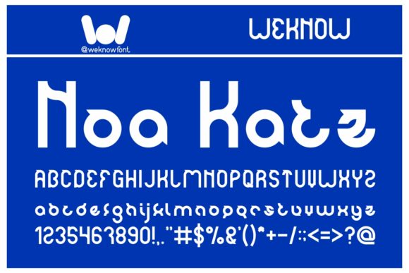 Noa Katz: A Techno-Style Display Font for Creative Projects