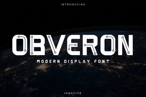 Obveron: A Modern Display Font for Bold Branding