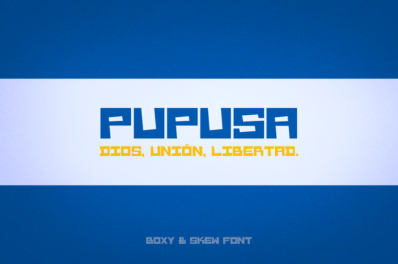 Pupusa: A Display Font for Bold Editorial Design