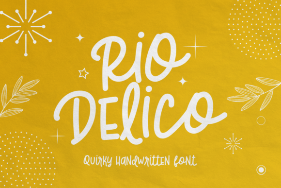 Rio Delico Font for Handmade and Commercial Designs