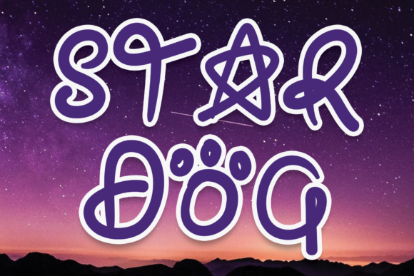 Star Dog Font for Playful Branding and Creative Projects