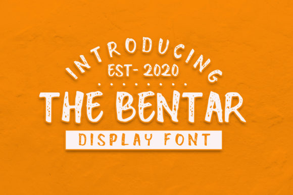 The Bentar Display Font for Modern Web Design