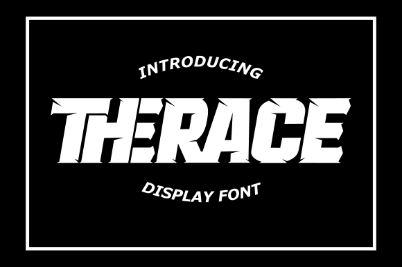 Therace: A Bold Display Font for Professional Branding