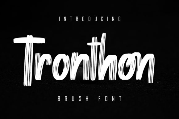 Tronthon: A Fun Brush Style Font for Branding Projects