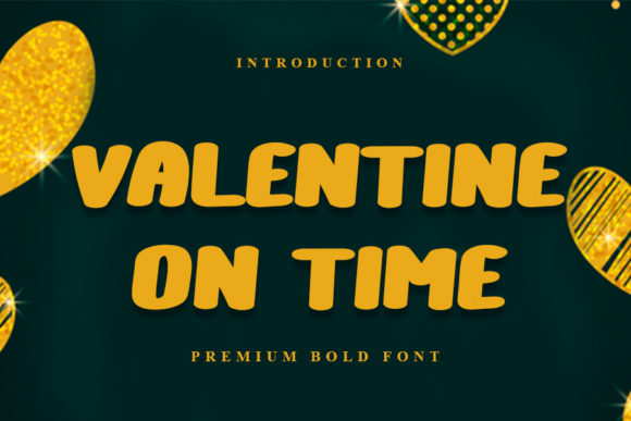 Valentine on Time: A Bold Display Font for Modern Web Design