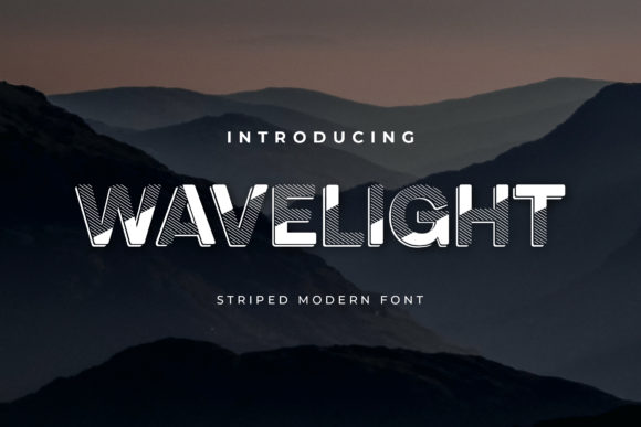 Wavelight: A Modern Display Font for Bold Campaign Designs