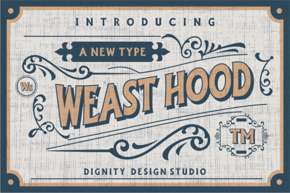 Weast Hood Display Font for Bold Branding and Editorial Design